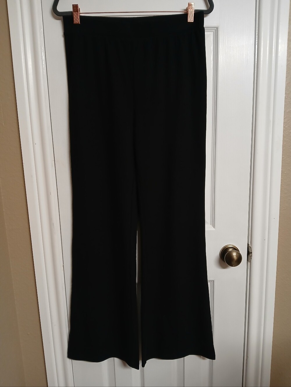 🖤THE DROP Black Pull-On Ribbed Pants - Size M